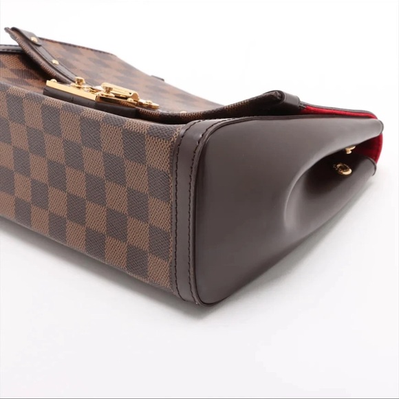 ‼️RARE❤️Louis Vuitton Damier Ebene shoulder bag studded LV handbag Venice LV bag - Picture 15 of 17